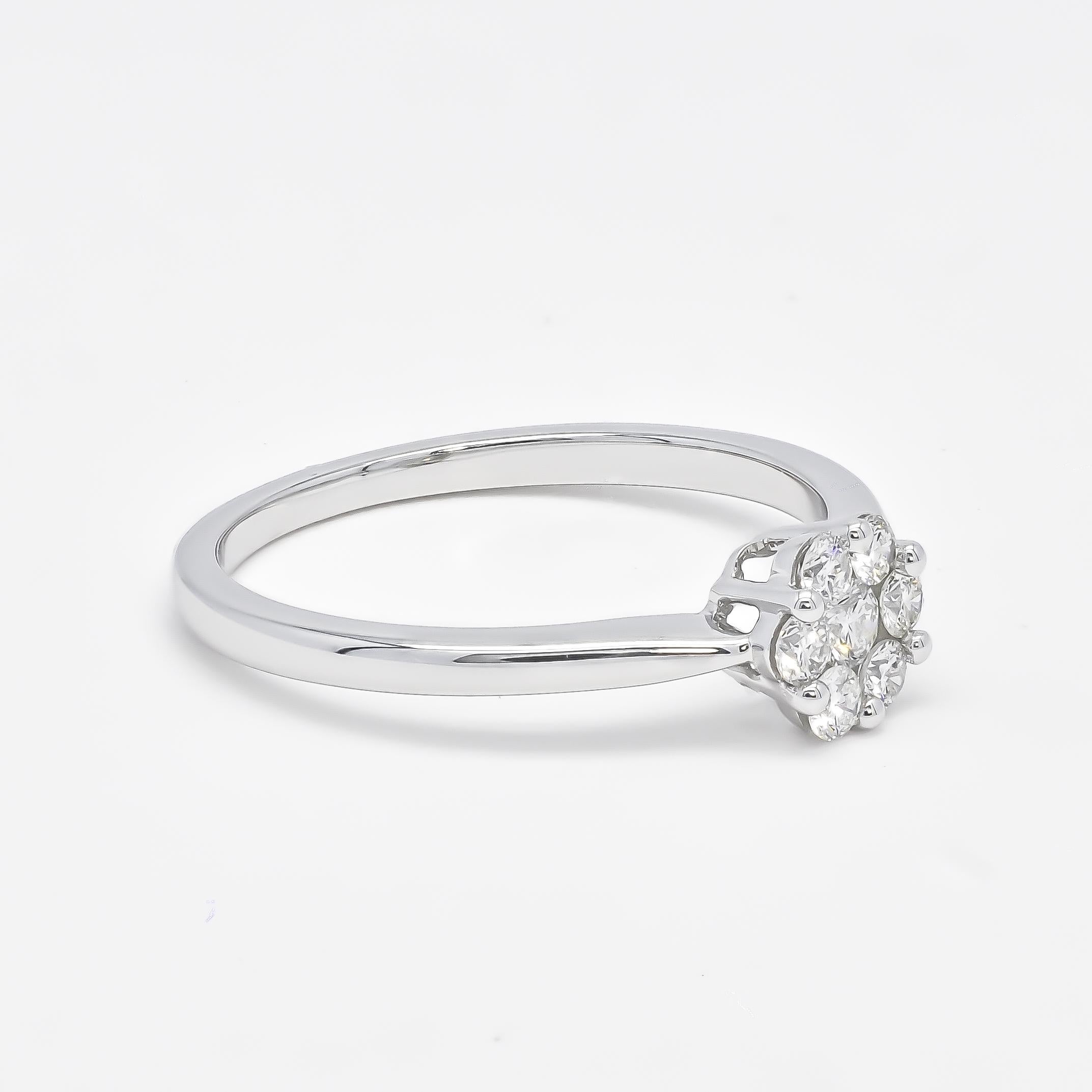Natural Diamond Set 2.22 cts 18 Karat White Gold Diamond Bridal Jewelry Set  For Sale 8