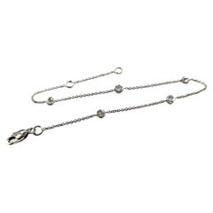 Bracciale con diamanti in oro bianco 18kt, 0,20ct