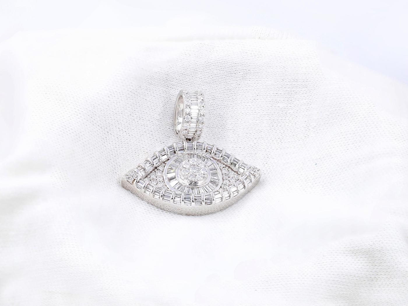 18KT Weißgold & Diamant 