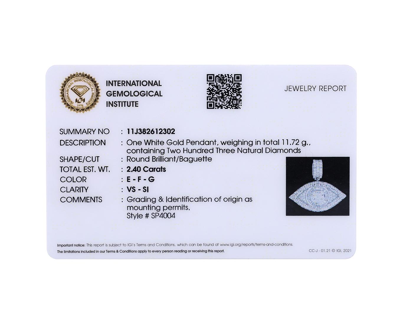 18KT Weißgold & Diamant 