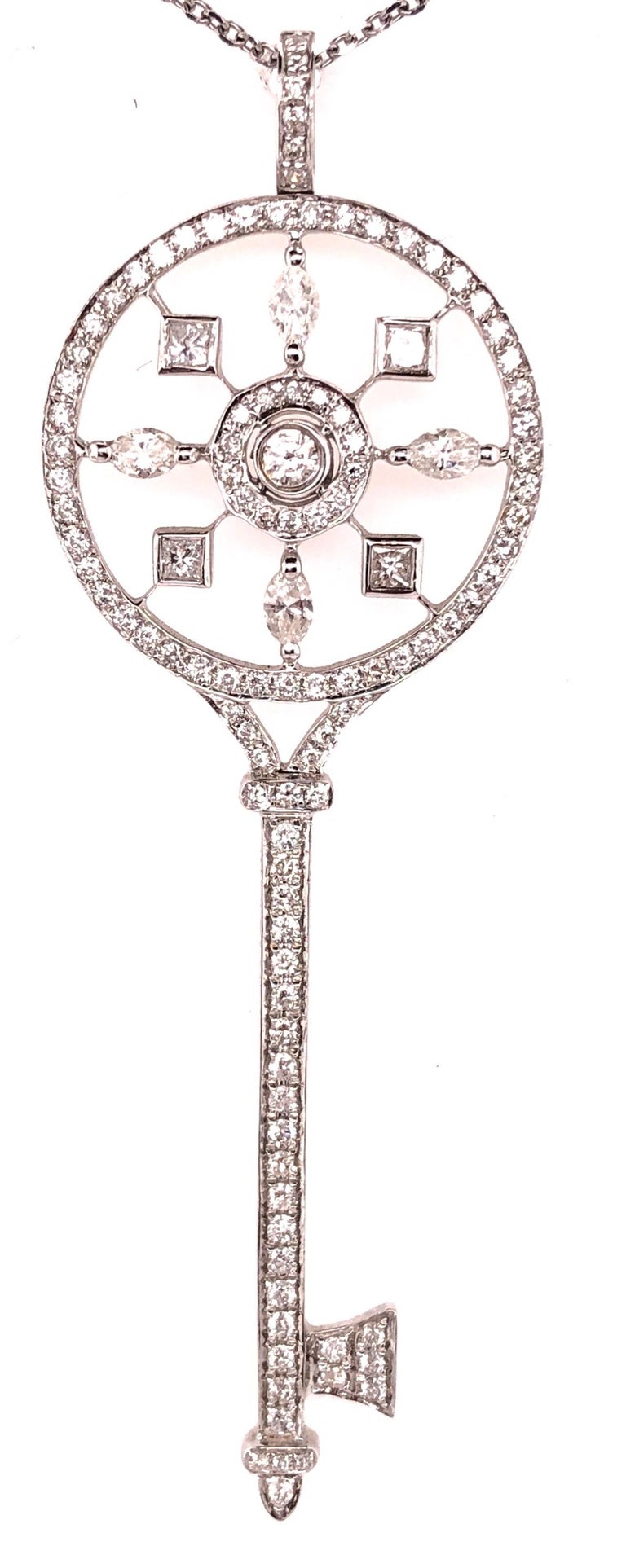 KEYS PETALS DIAMOND NECKLACE