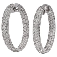 Odelia, boucles d'oreilles double face en or 18 carats et diamants de 8,19 carats 