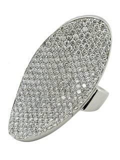 18kt White Gold Mattioli Hiroko Ring Pave Set with Diamonds