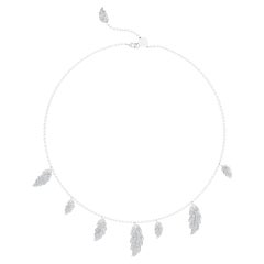 Collana con motivi vari in oro bianco 18 carati, Florere di Renu Oberoi