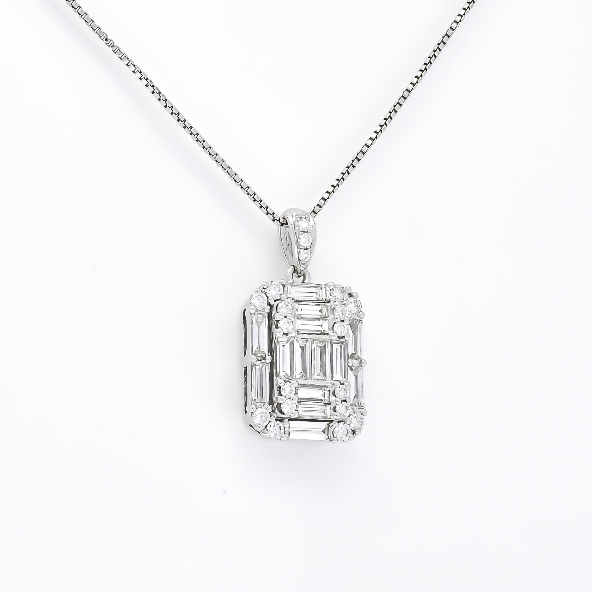 thumbnail image 2 of Malajiang Natural Light Green Jade Cross Pendant – White Gold Plated, 18" Chain, Lucky Charm 2 of 5
