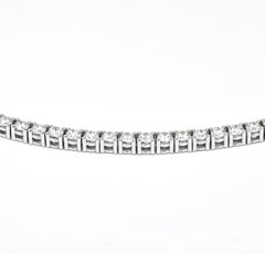 Natural Diamond Necklace 11.13CT 18KT White Gold Women Statement Necklace
