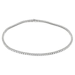 Natural Diamond Necklace 11.13CT 18KT White Gold Women Statement Necklace 