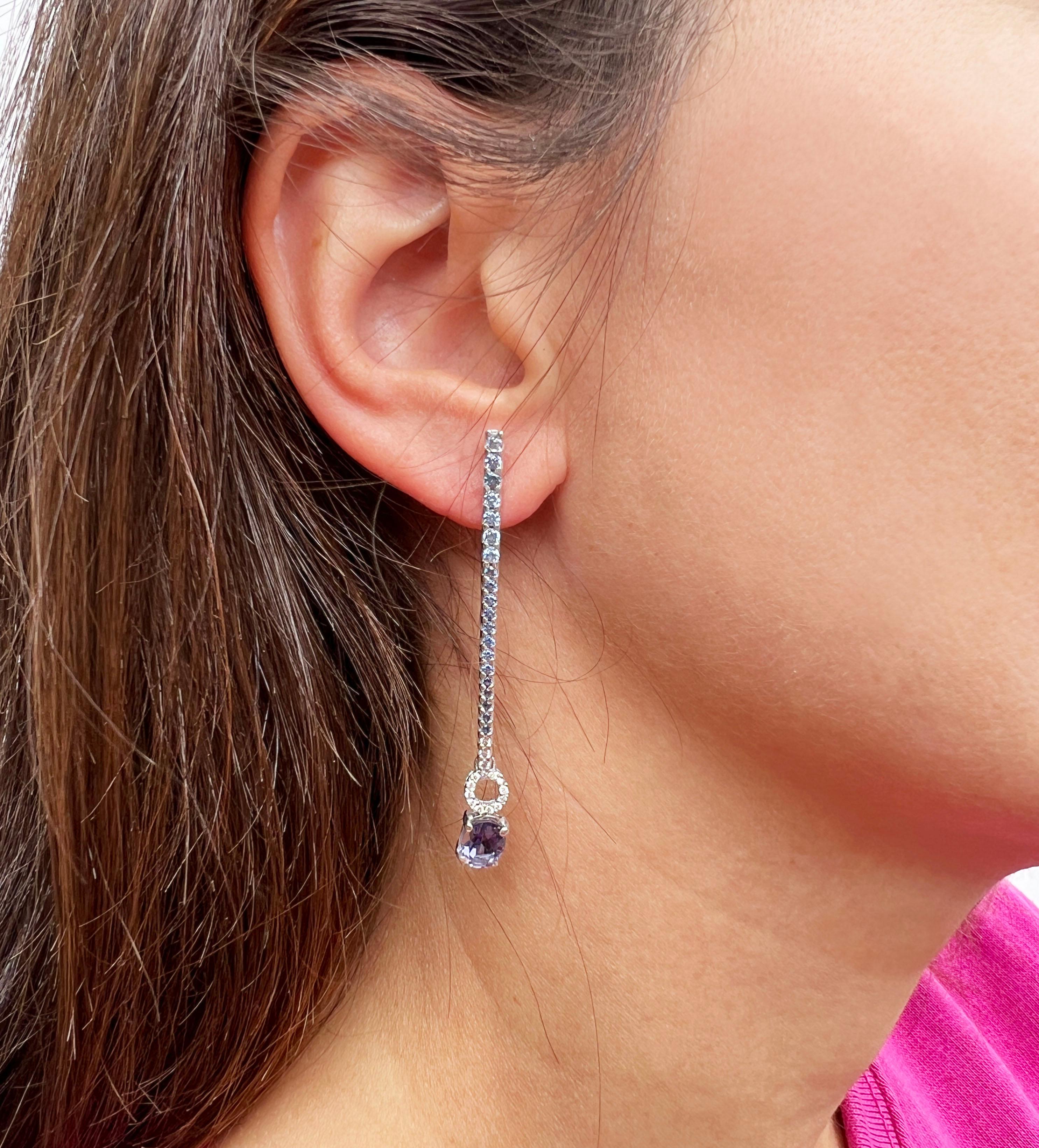 18kt white gold timeless earrings part of the new 2024 collection created by Designer Gisella. Handmade pieces, cared for in the smallest details, delicate and refined color combination. The jewels made by the Stanoppi company are recognizable, worn