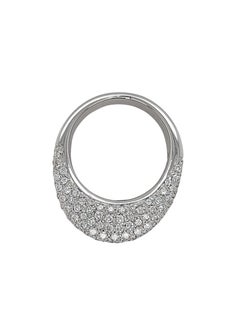 18kt White Gold Ring with 4.22ct Brilliant Cut Diamonds
