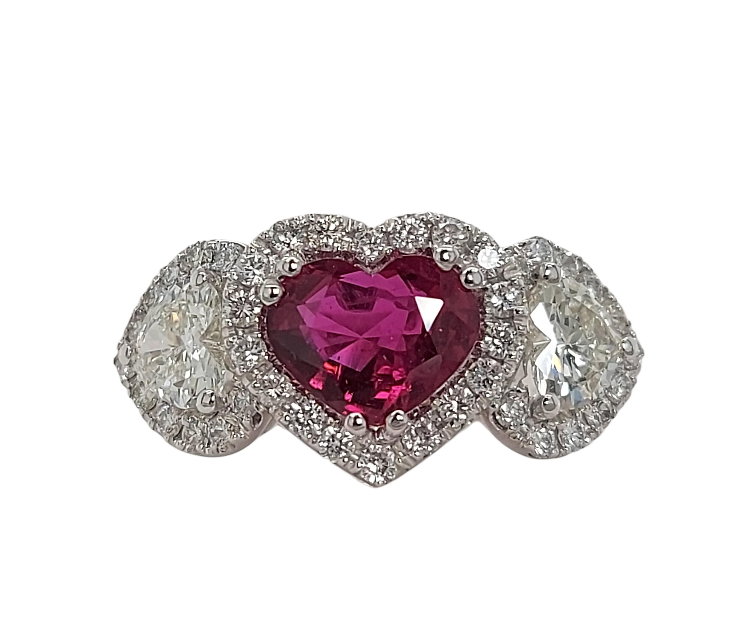 ruby heart ring