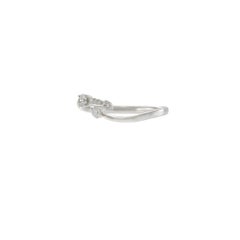 18KT White Gold Twist Diamond Ring