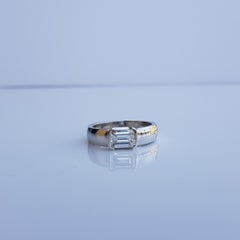 Fratelli Piccini Florence Emerald Cut Diamond Band Ring