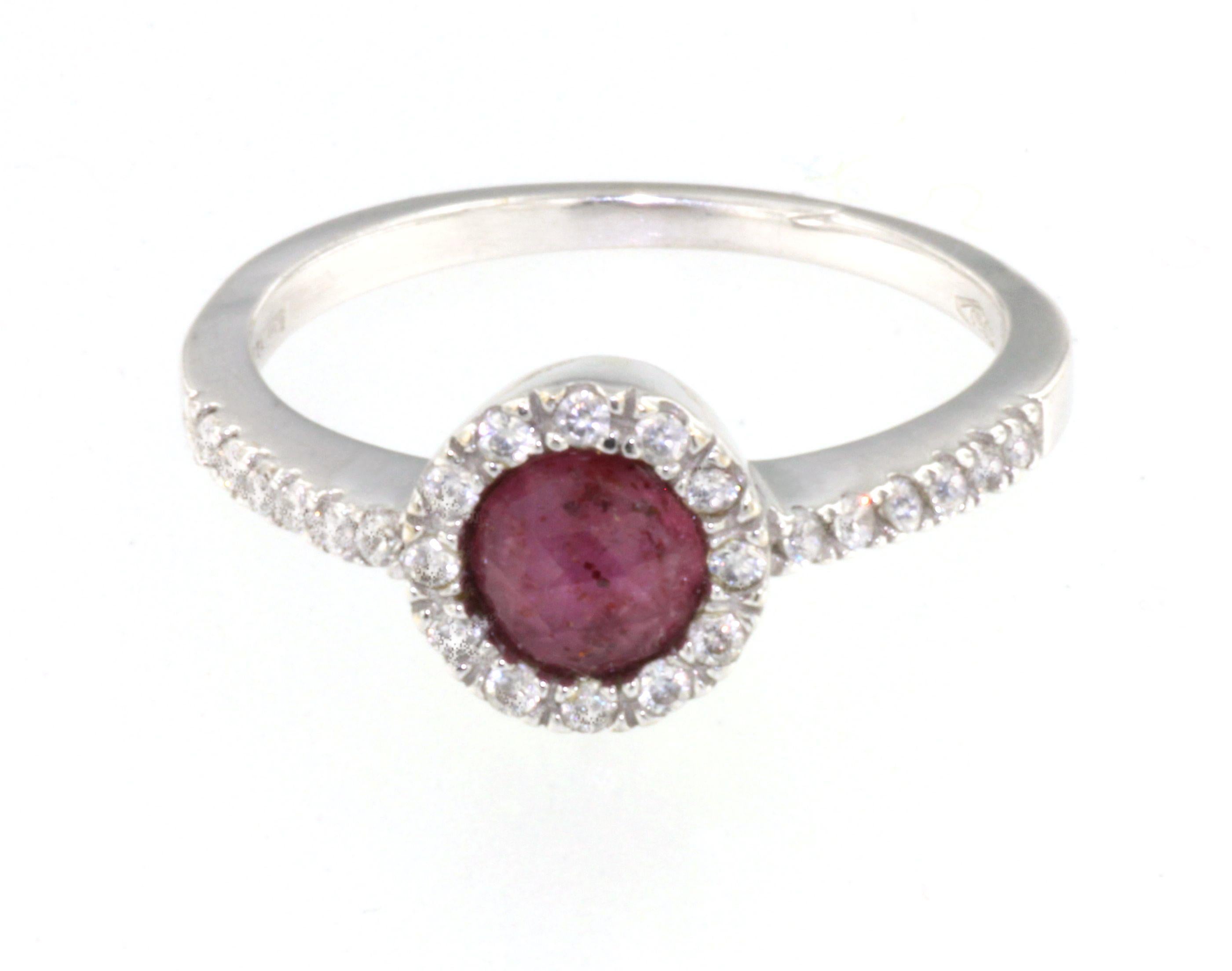 pink ruby gold ring