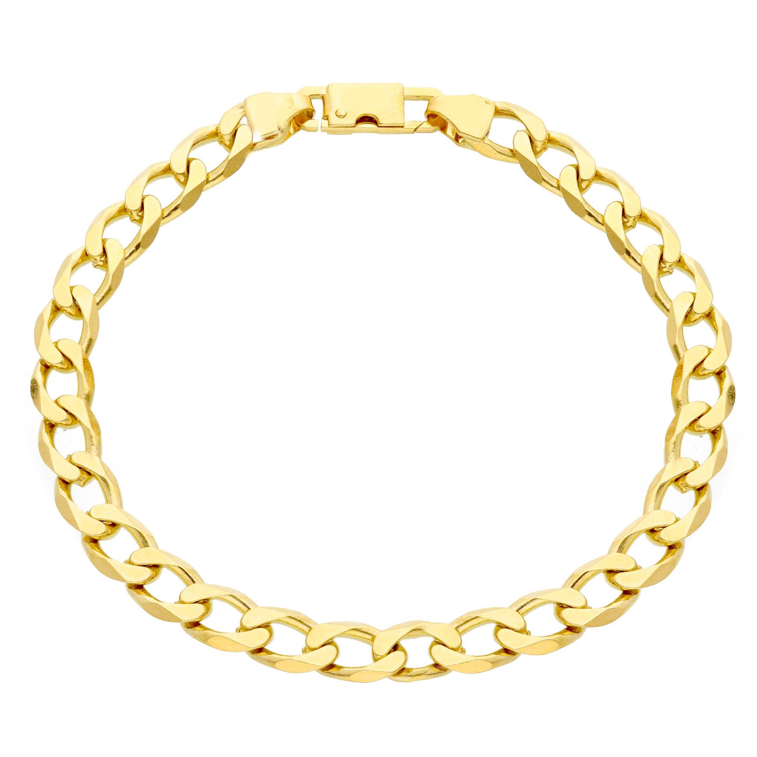 18kt with 23.50 grams and 21cm Yellow Gold Bracelet In New Condition In Wilmington, DE
