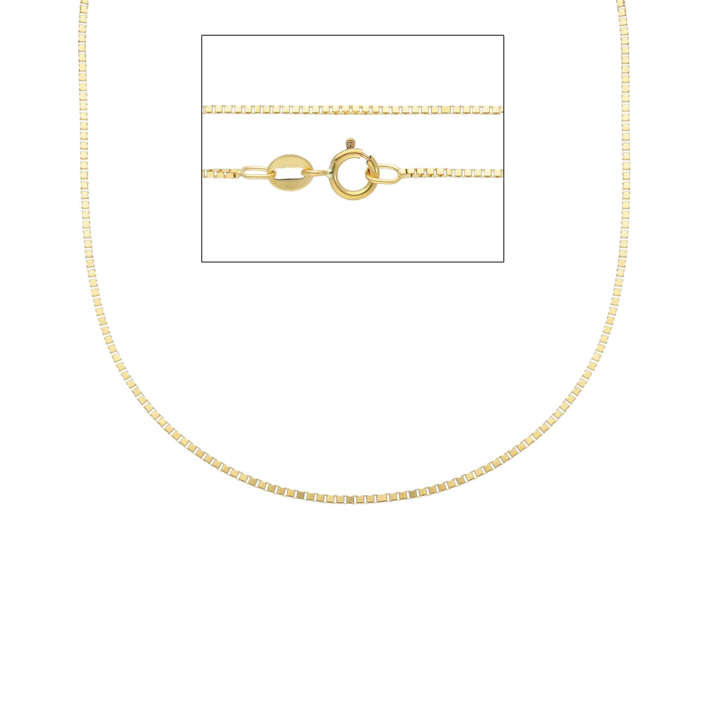 18kt with 2.70 grams and 50cm Yellow Gold Necklace In New Condition In Wilmington, DE