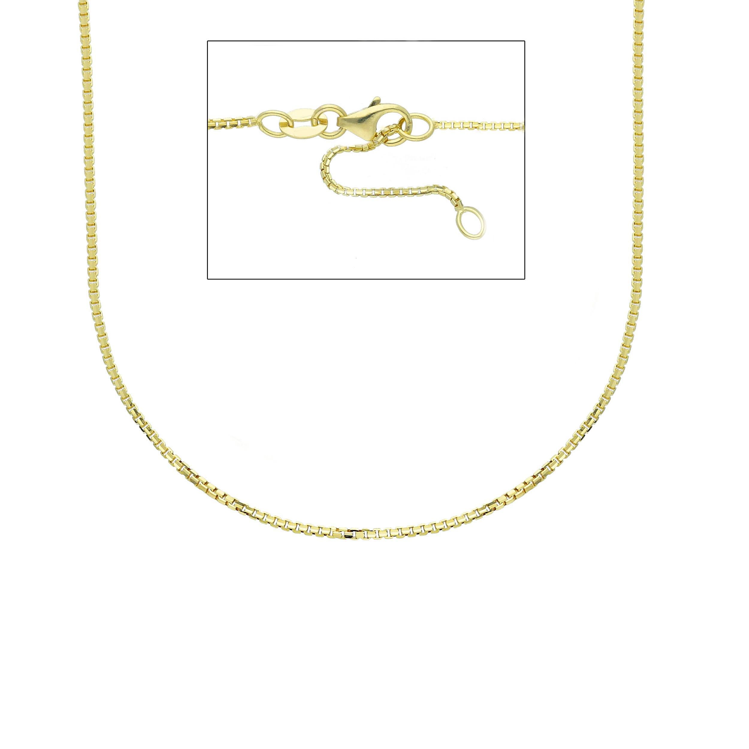 18kt with 2.90 grams and 40cm Yellow Gold Necklace In New Condition In Wilmington, DE