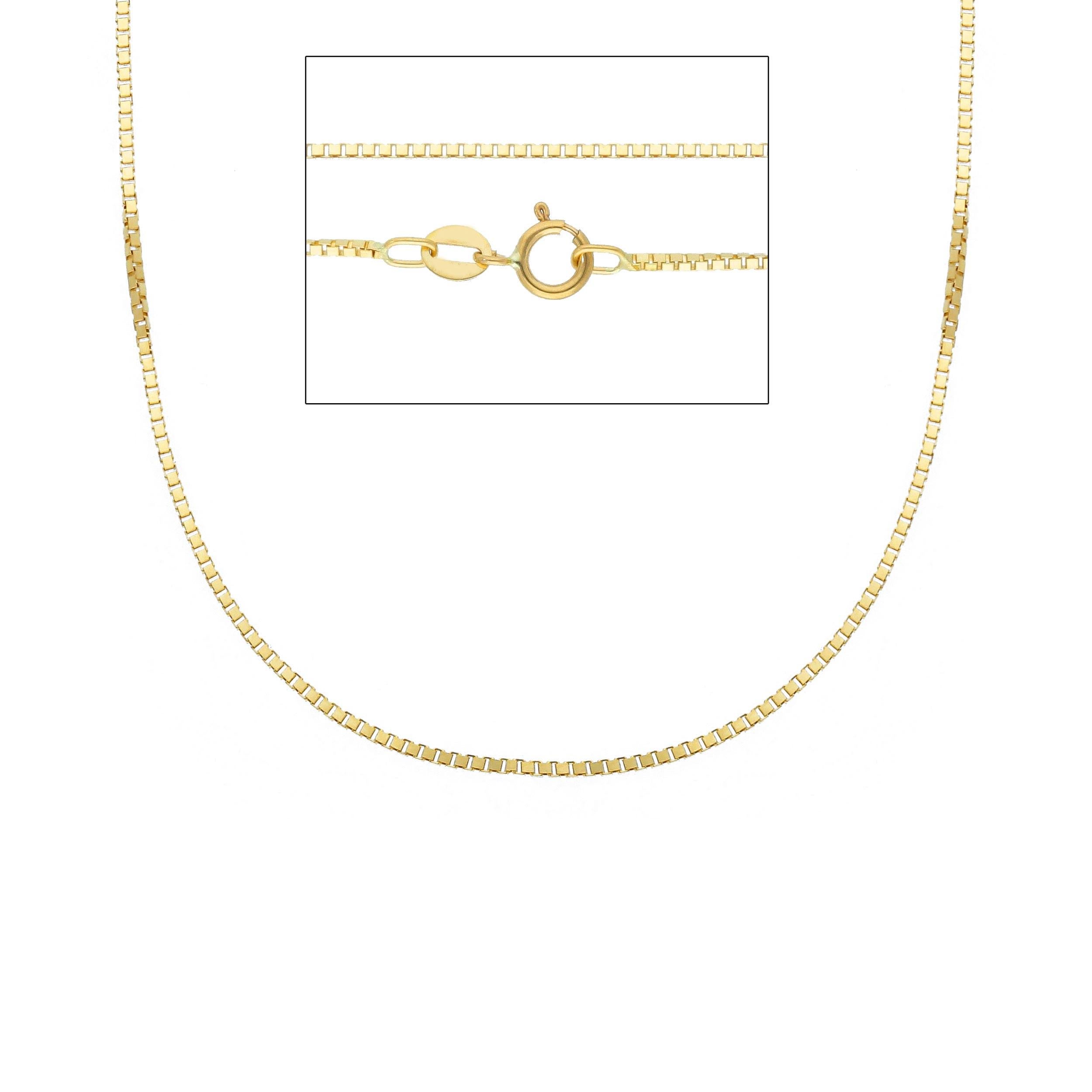 18kt with 3.15 grams and 45cm Yellow Gold Necklace In New Condition In Wilmington, DE