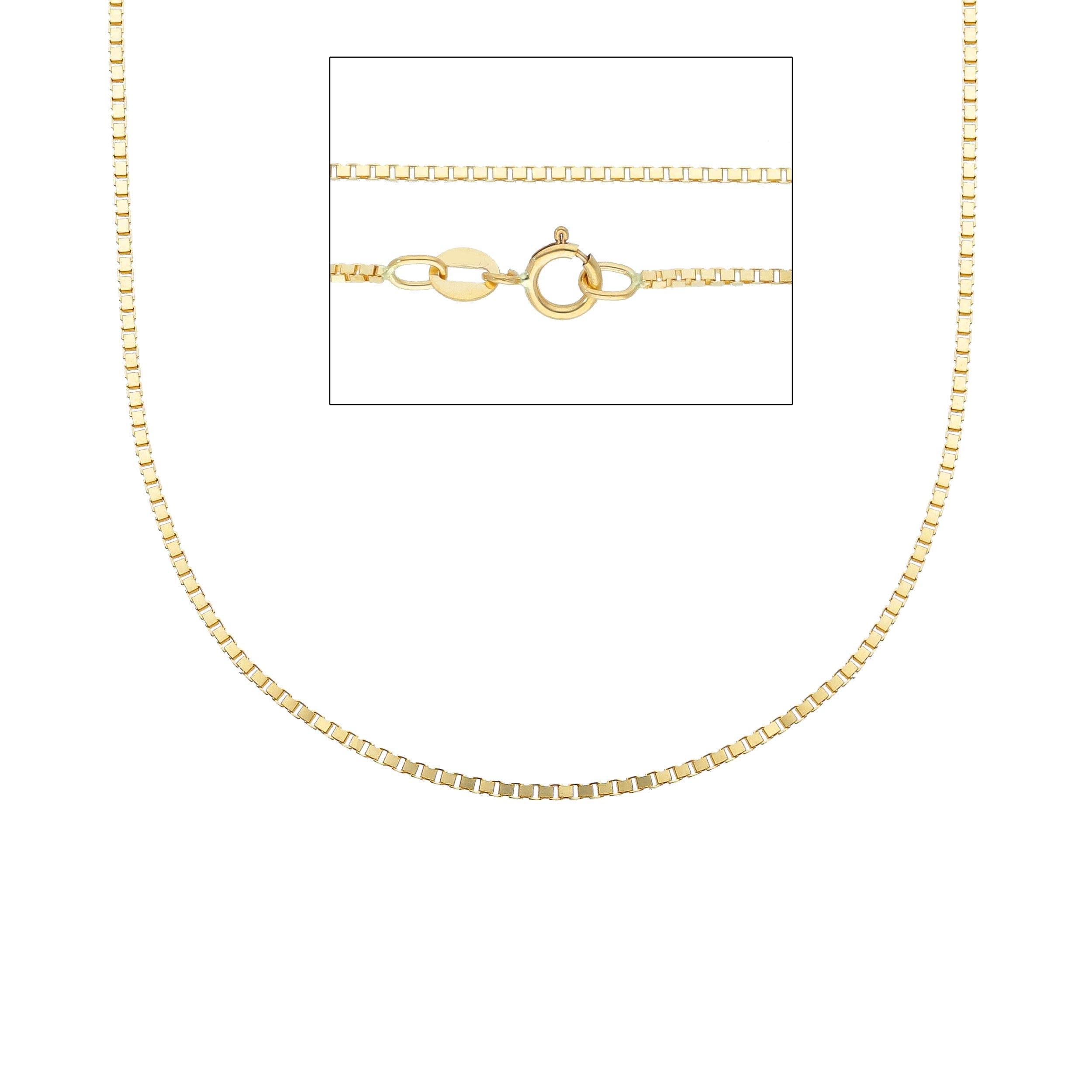 18kt with 3.40 grams and 40cm Yellow Gold Necklace In New Condition In Wilmington, DE