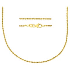 18 Karat mit 3,65 Gramm und 45 cm Gelbgold Halskette