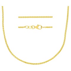 18kt with 4.35 grams and 45cm Yellow Gold Necklace