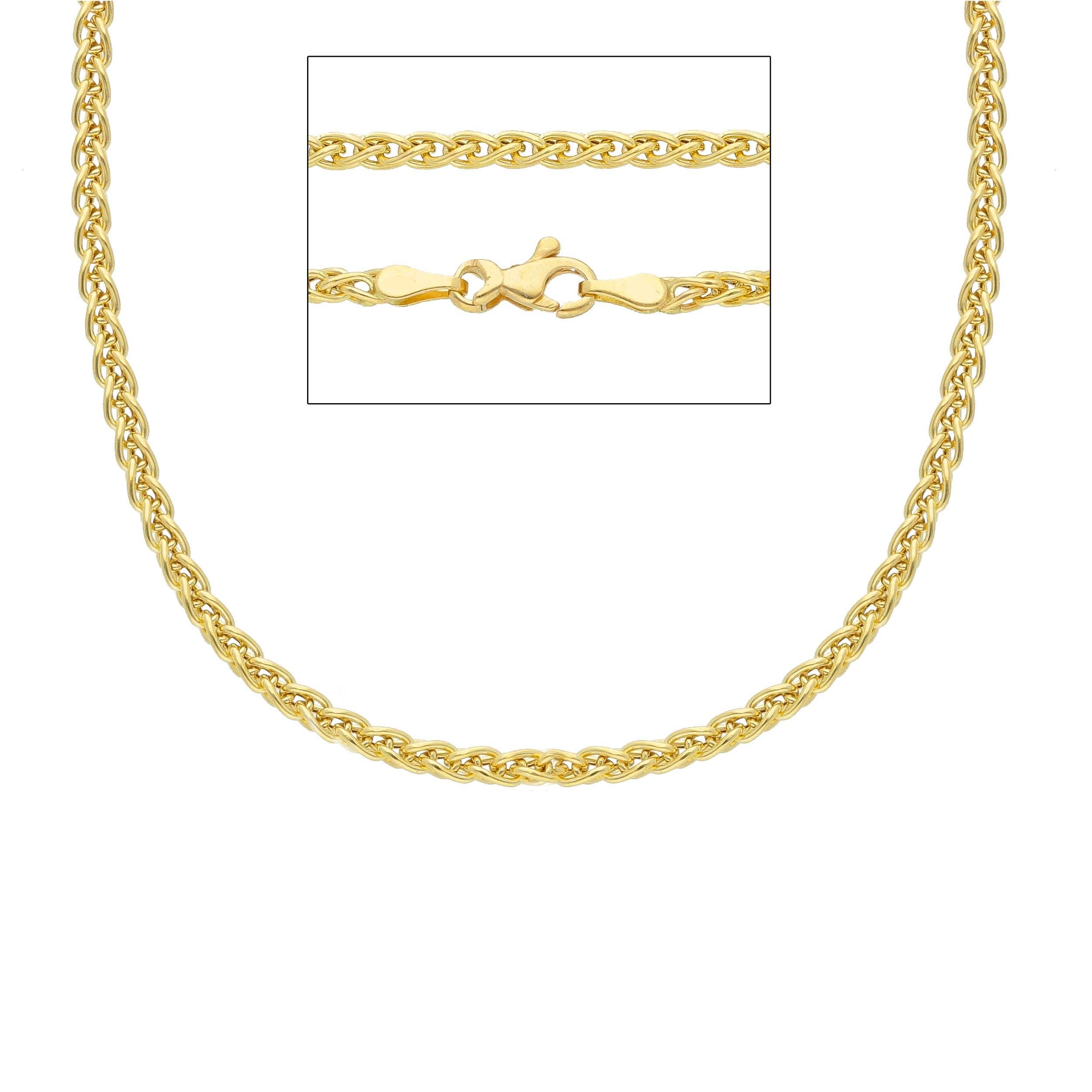18kt with 5.00 grams and 45cm Yellow Gold Necklace In New Condition In Wilmington, DE