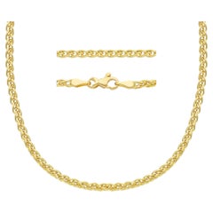 18kt with 5.00 grams and 45cm Yellow Gold Necklace