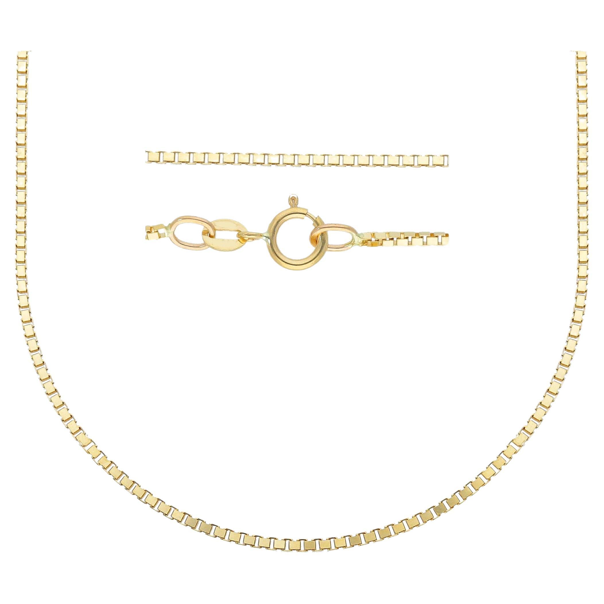 18kt with 5.40 grams and 45cm Yellow Gold Necklace