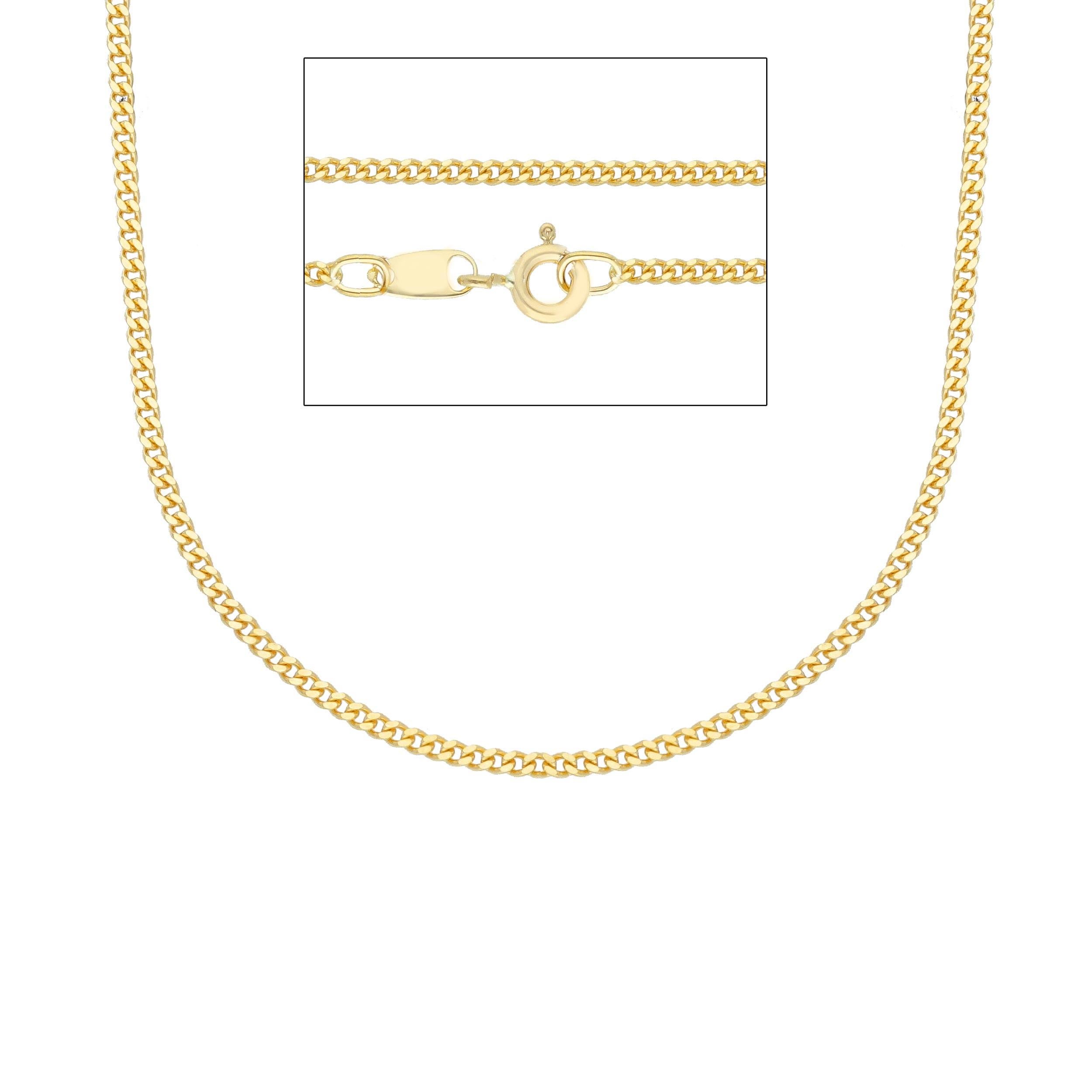 18kt with 5.75 grams and 50cm Yellow Gold Necklace In New Condition In Wilmington, DE