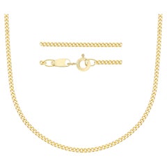 18kt with 5.75 grams and 50cm Yellow Gold Necklace