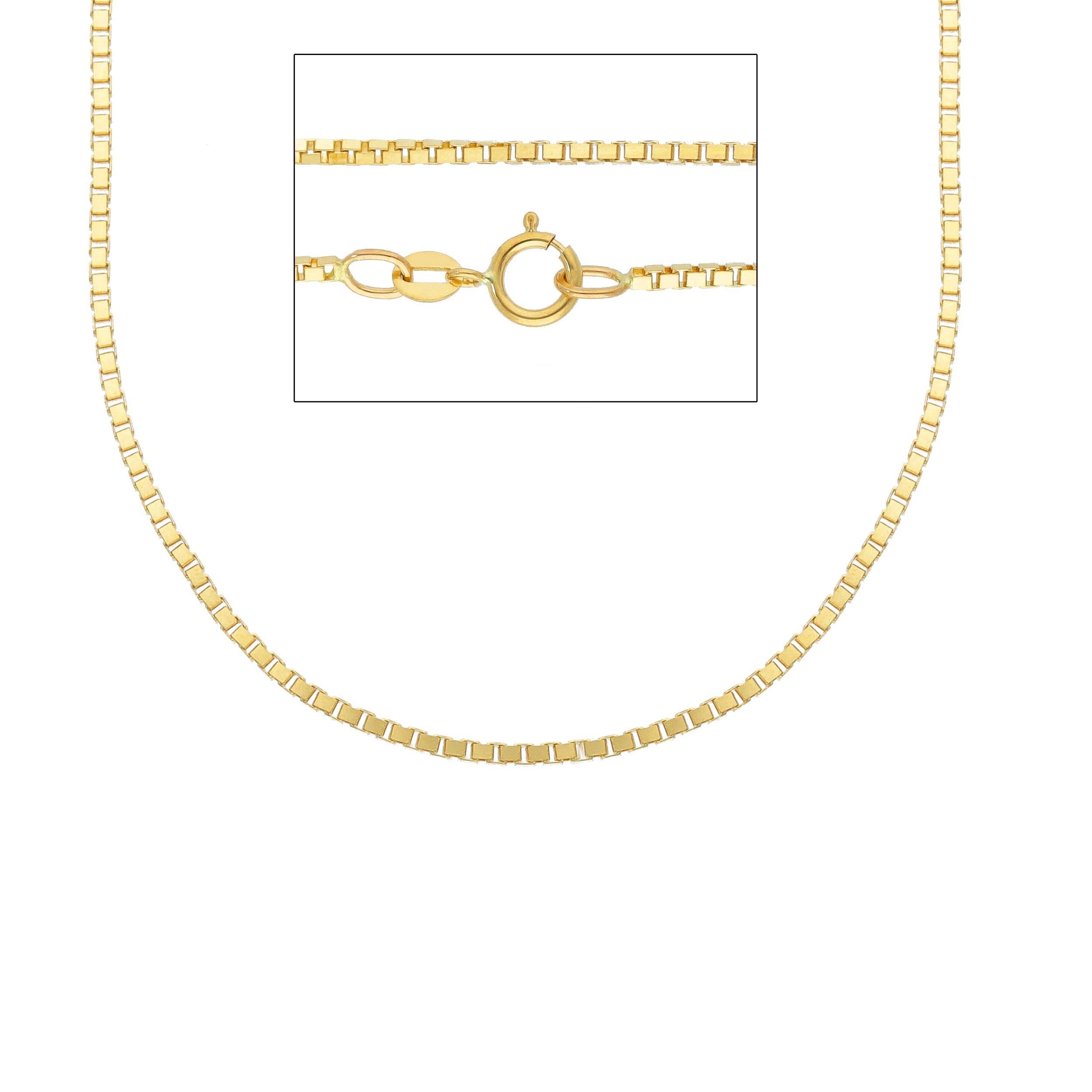 18kt with 7.00 grams and 45cm Yellow Gold Necklace In New Condition In Wilmington, DE