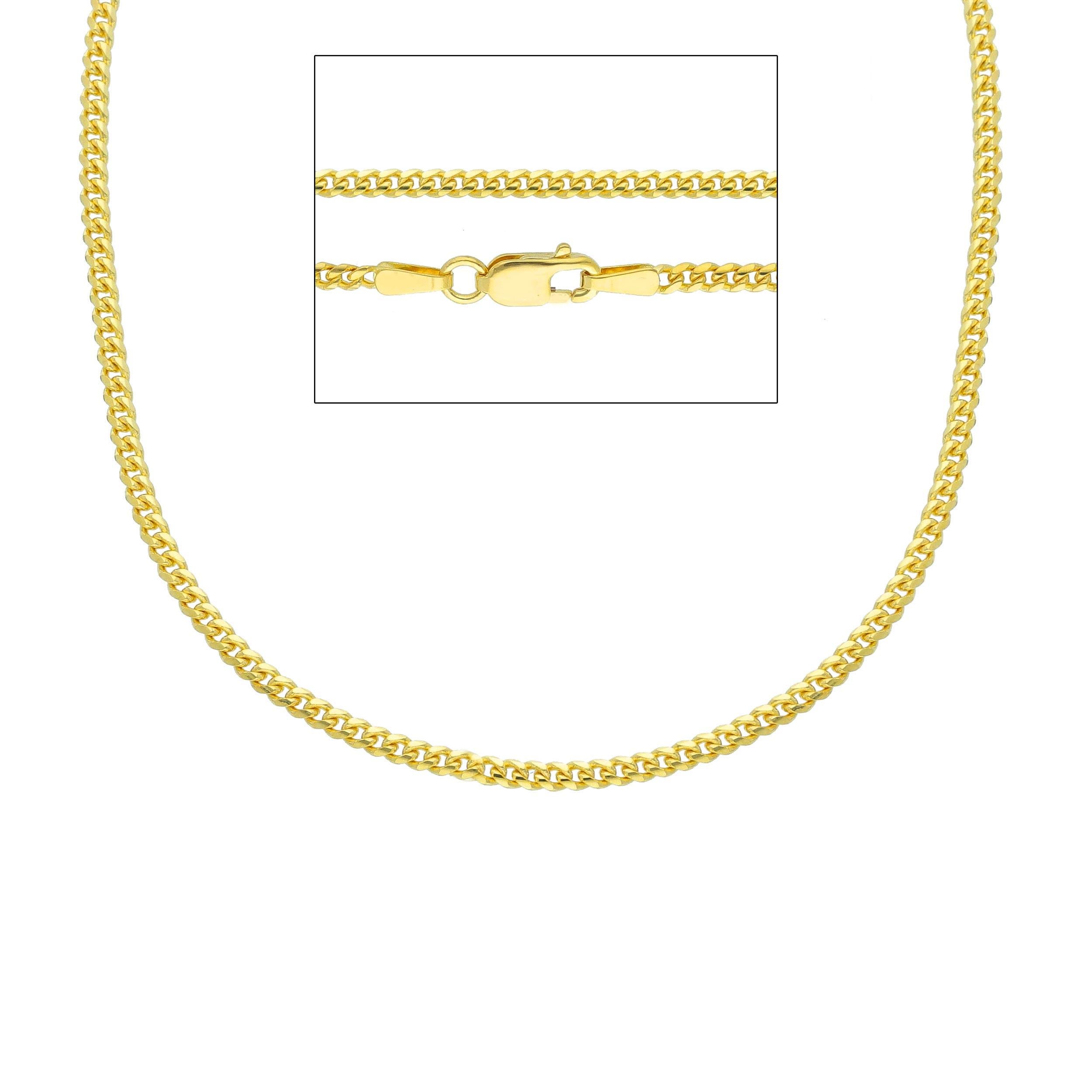 18kt with 9.80 grams and 60cm Yellow Gold Necklace In New Condition In Wilmington, DE