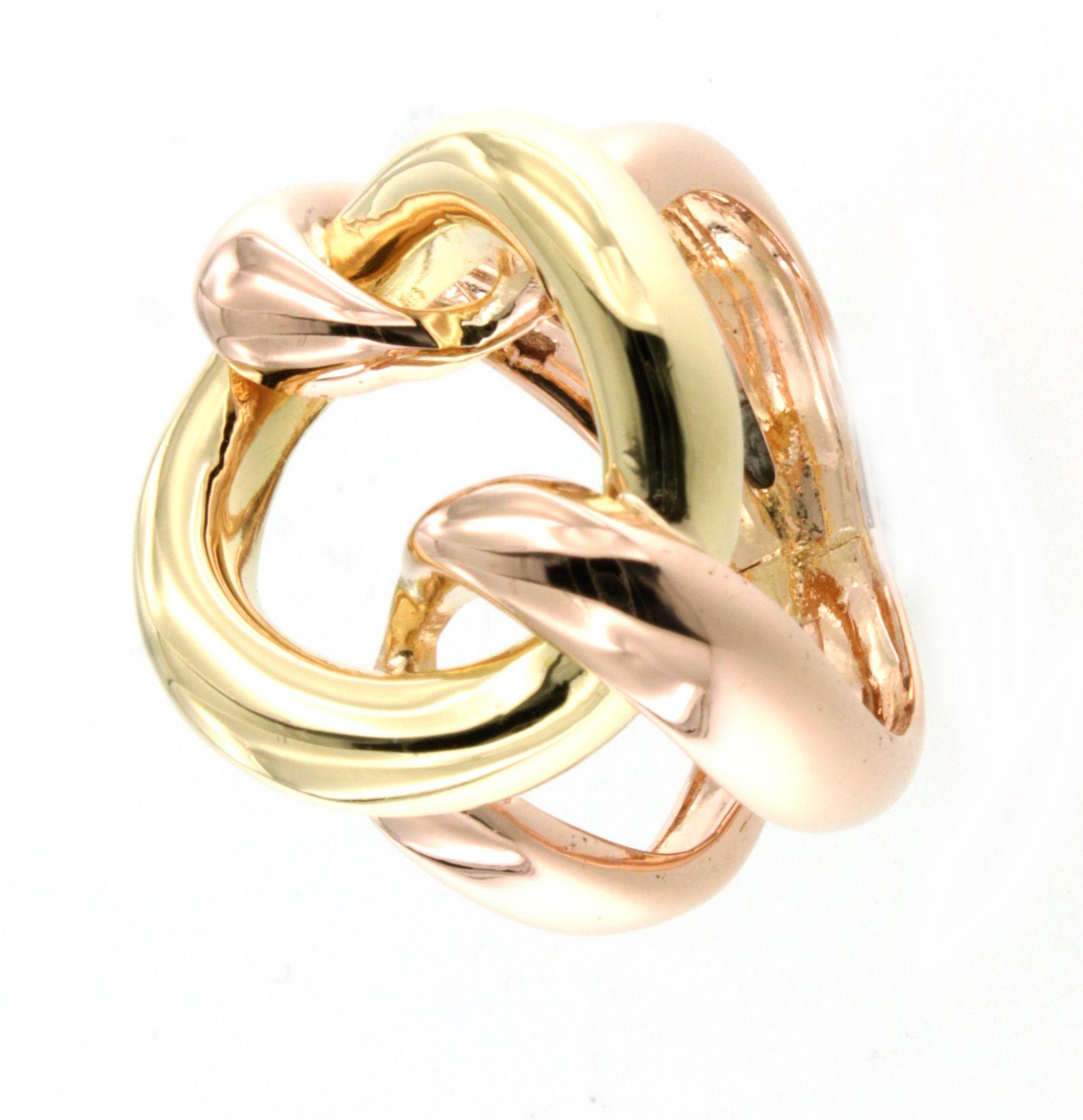 Amarillo y rosa de 18 quilates  Oro  Moda Cóctel Moderno Diseño Contemporáneo  Anillo en venta 9