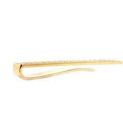 18kt Yellow Gold and Diamond Tie Clip