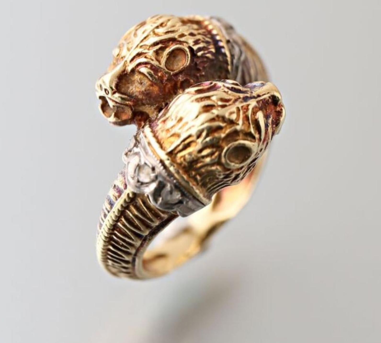 lioness diamond ring