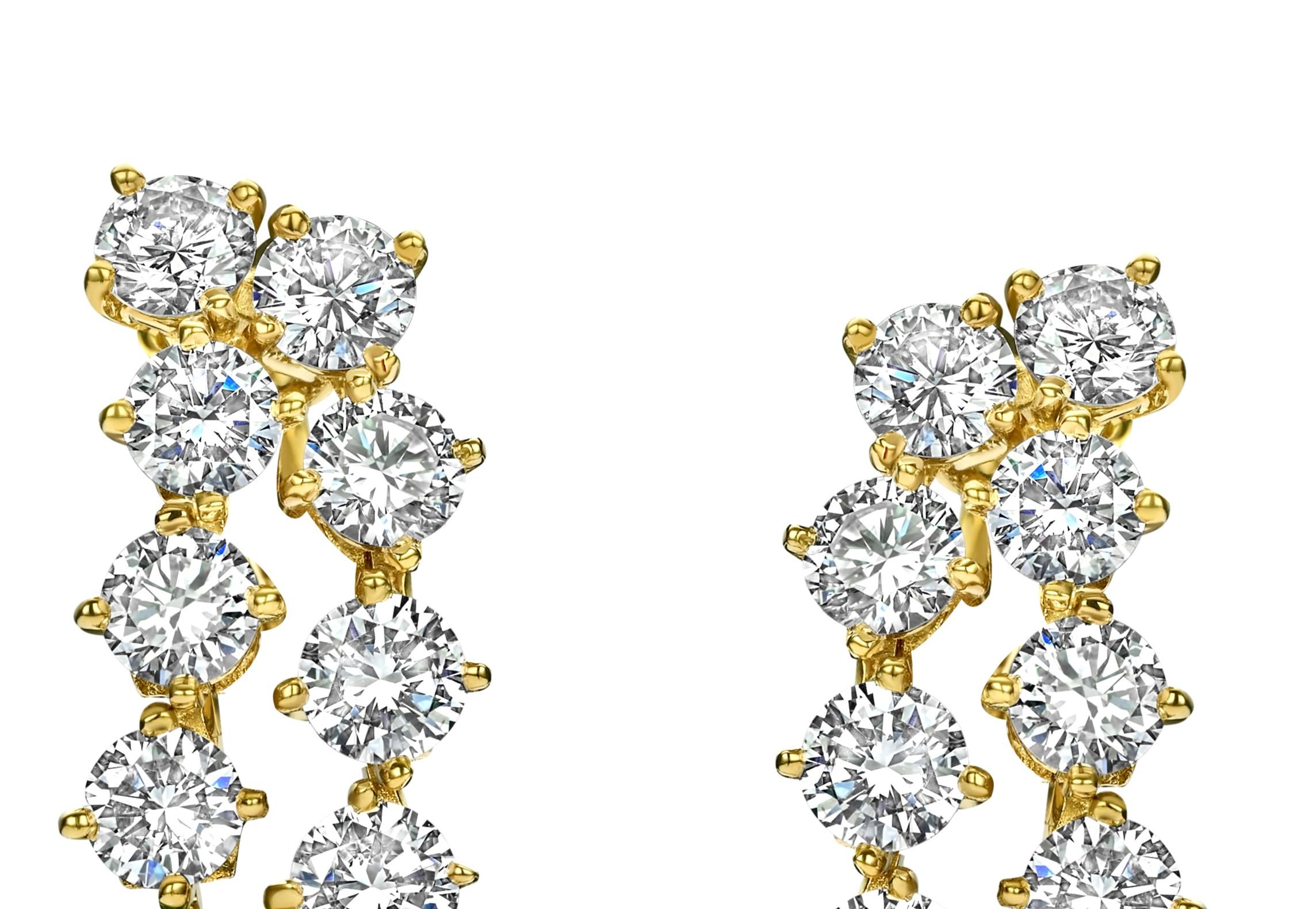 18kt Yellow Gold Asprey Genève Set Clip On Earrings & Ring Emeralds, Diamonds For Sale 1