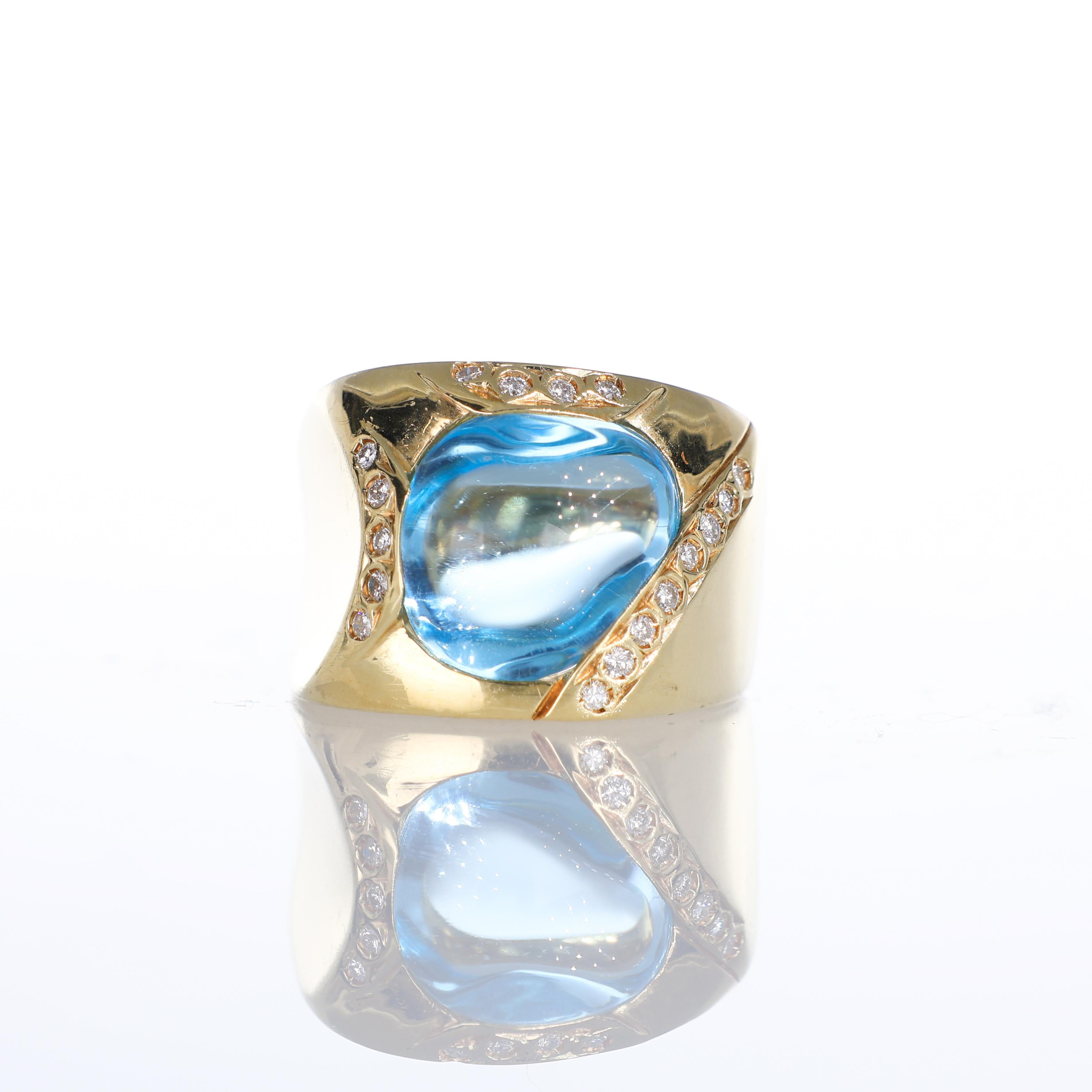 NOTA IMPORTANTE:
Non è previsto alcun costo aggiuntivo per questo ordine.
La spedizione e i dazi doganali sono completamente a nostro carico.
--------------------
Questo splendido anello a fascia in oro giallo 18kt ha come centro un topazio