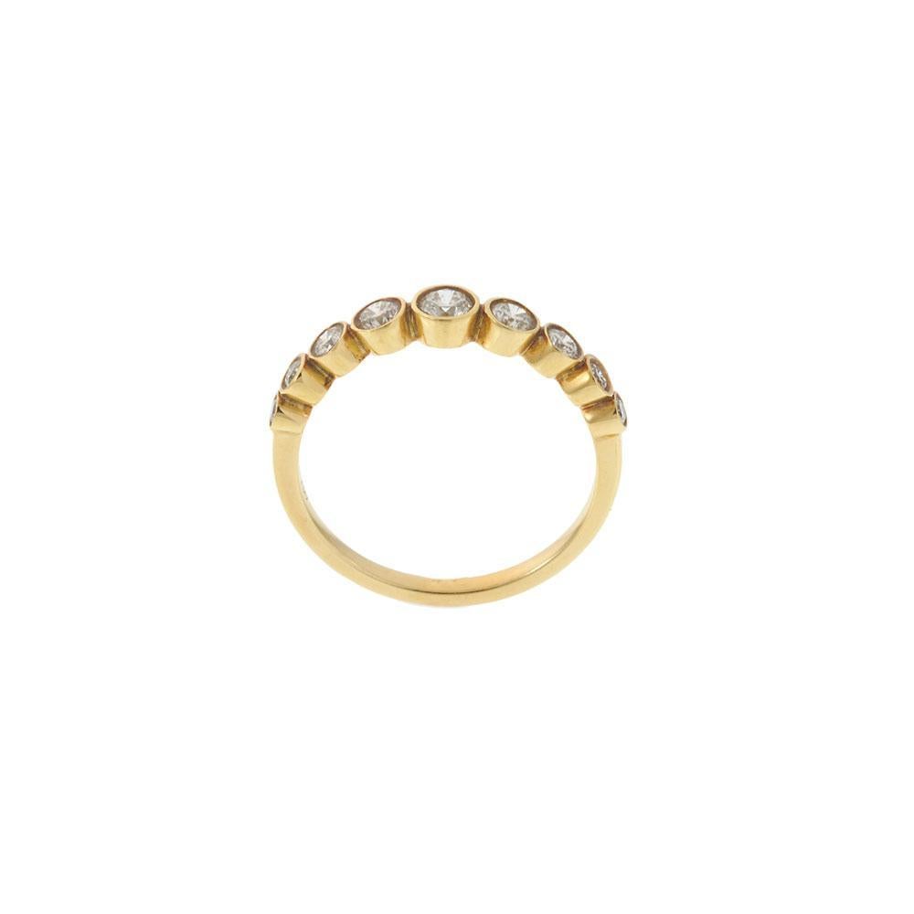 Bracelet en or jaune 18KT serti de diamants Pour femmes en vente