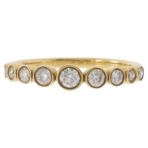 Bracelet en or jaune 18KT serti de diamants en vente