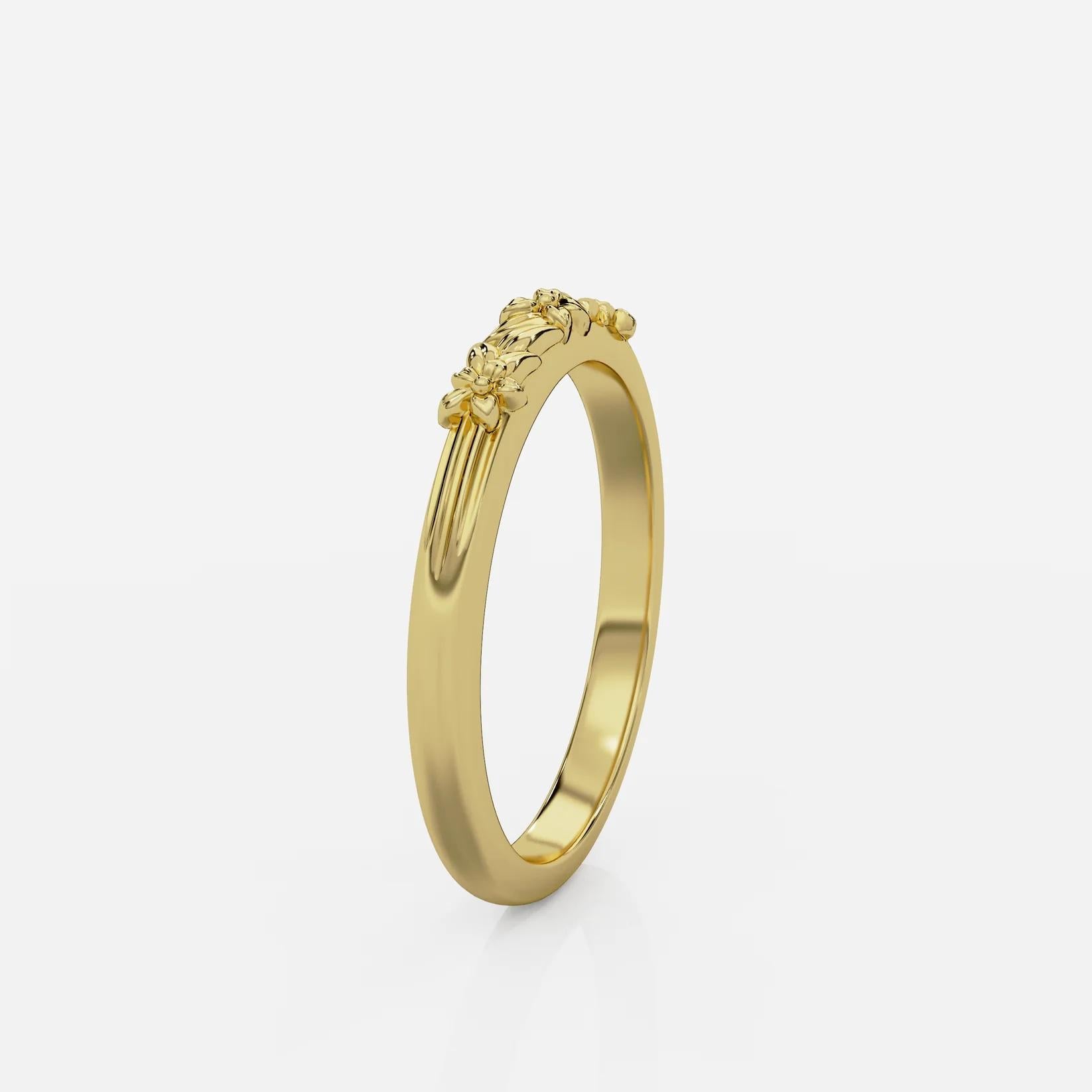 En vente :  Bandeau 'Blossom' en or jaune 18kt 2