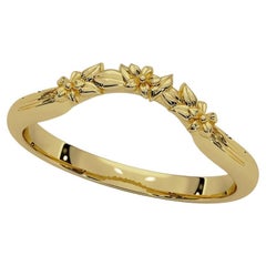 Anneau de mariage 
Blossom Wave
 en or jaune 18kt
