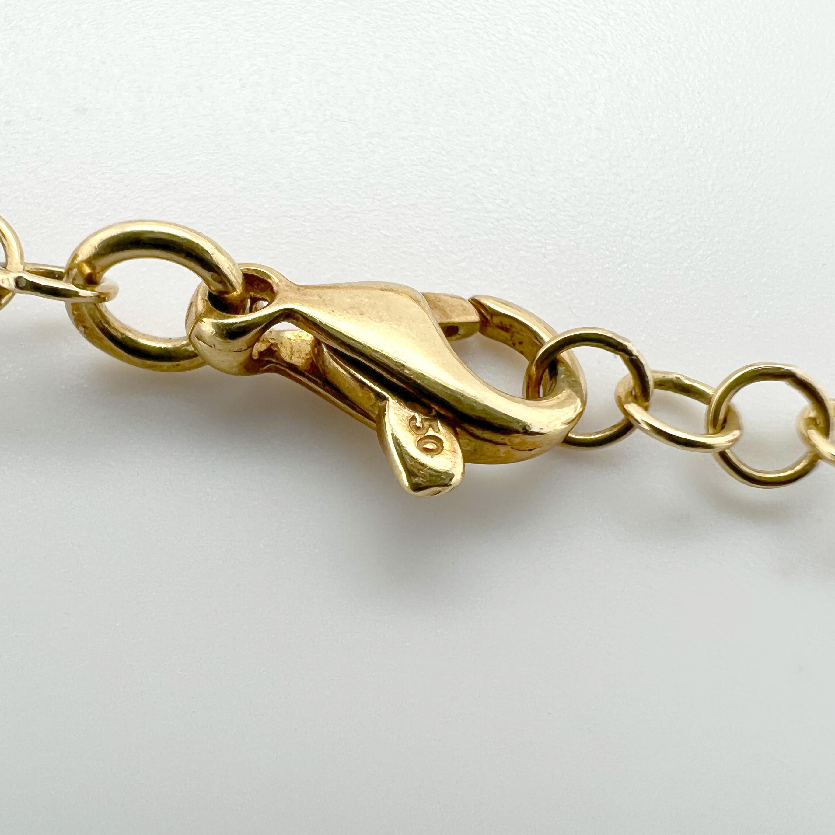 Armband aus 18 Karat Gelbgold mit Blume aus Citrinquarz, Perlen und Diamanten für Damen oder Herren im Angebot