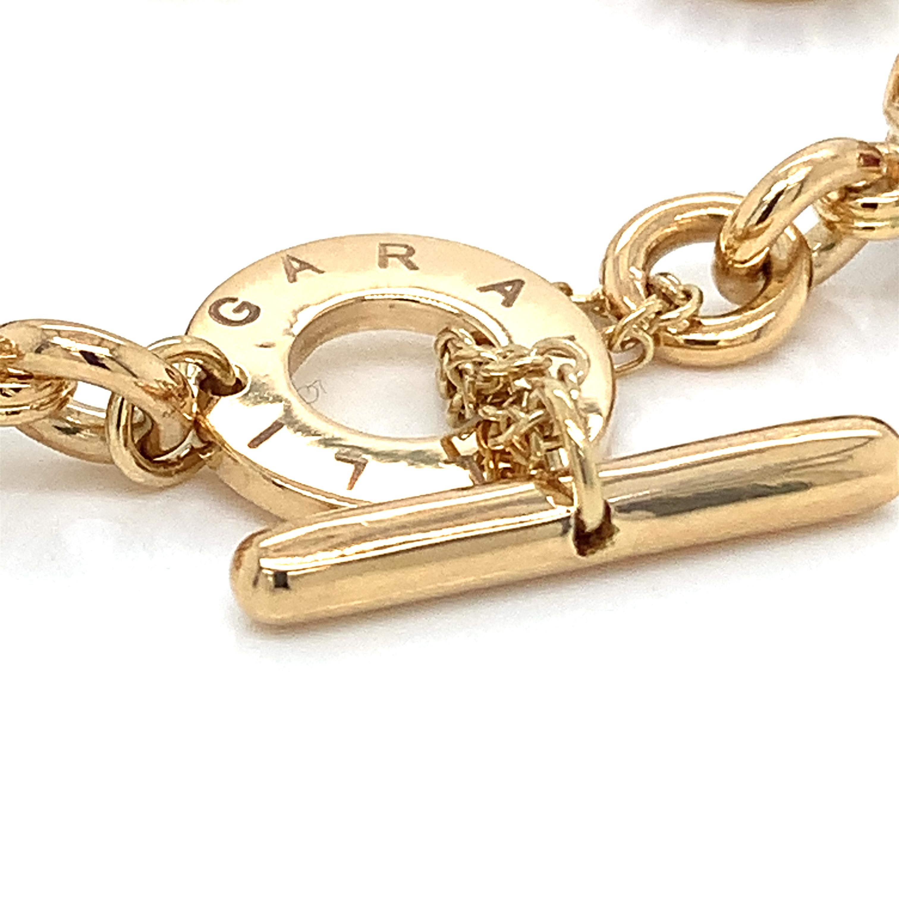 Bracelet chaîne en or jaune 18 carats avec sphères JASPERS en vente 2