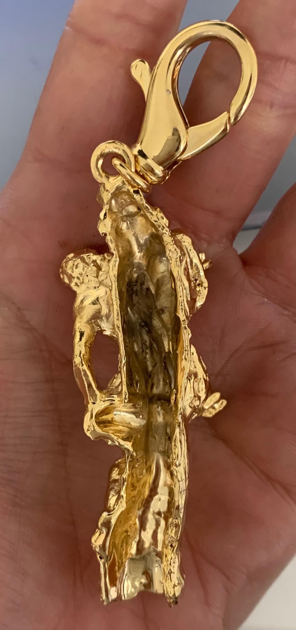 14Kt Gelbgold  Anhänger „Saint Sebastian, der Märtyrer“ 9
