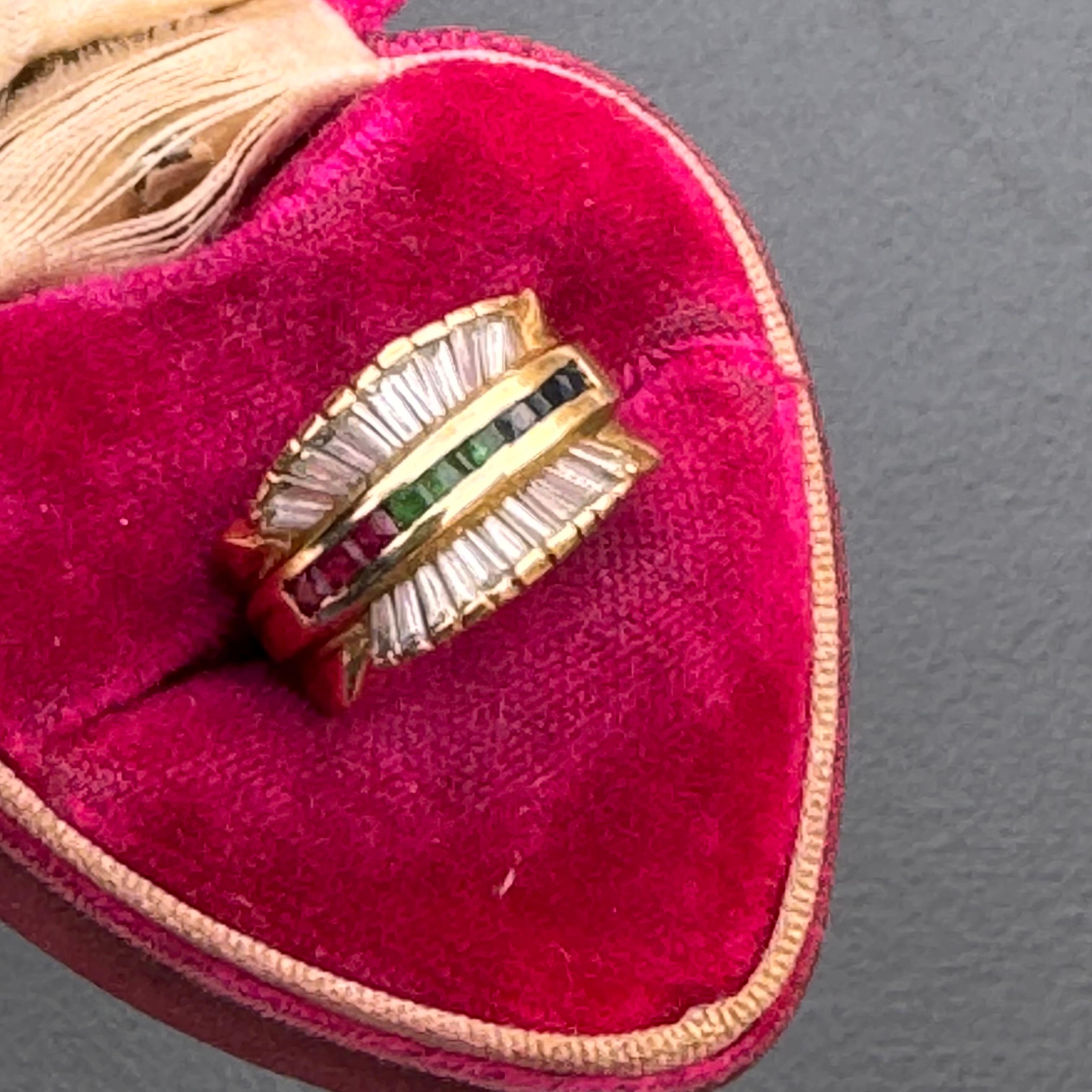 18kt yellow gold Cigar Bang style ring For Sale 6