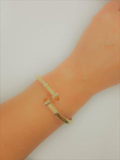 Bracciale a cerniera in oro giallo 18kt con citrino, Made in Italy, Designer OTC, 17,2 grammi