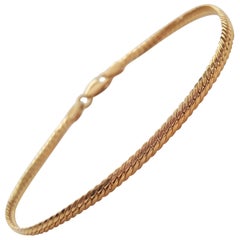 18kt Yellow Gold Curb Link Bracelet, Lobster Clasp, 2.8 Grams