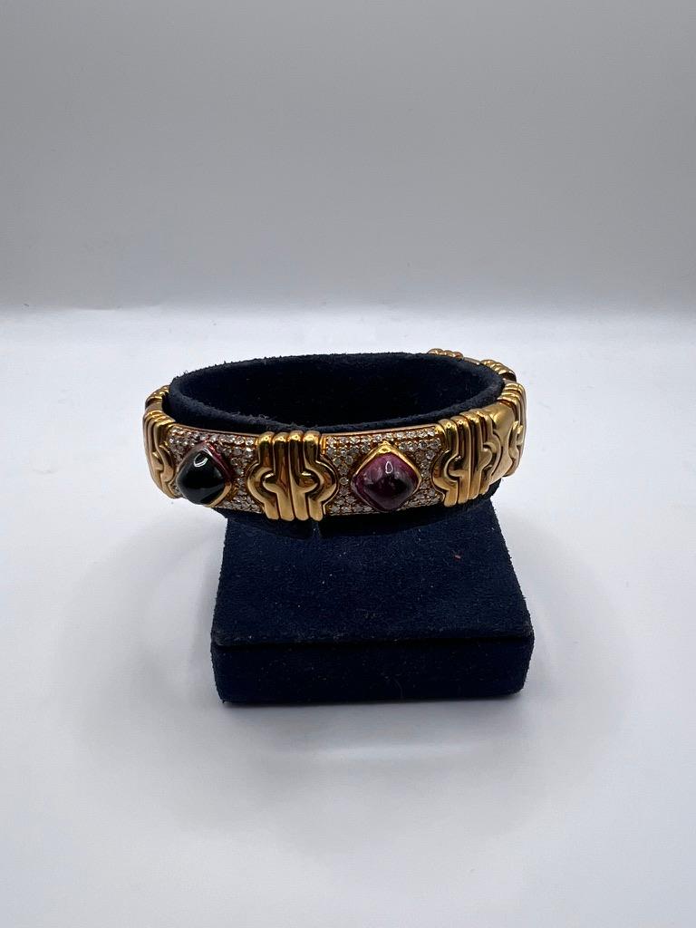 18kt Yellow gold, diamond and semi precious stones For Sale 6