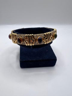 18kt Yellow gold, diamond and semi precious stones