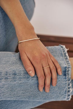 18kt Yellow Gold Diamond Bangle Bracelet