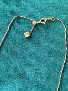 18kt Yellow Gold Diamond Necklace with adjustable length for everyday wear